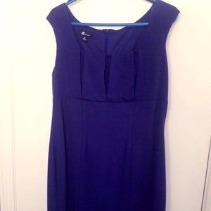 Dark Purple Sheath Work Dress ABStudio 16